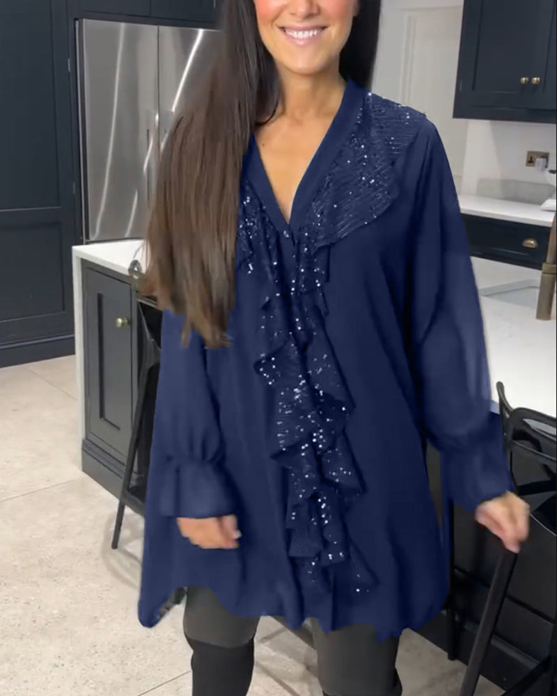 Norélise | Elegante Blouse Met Ruches