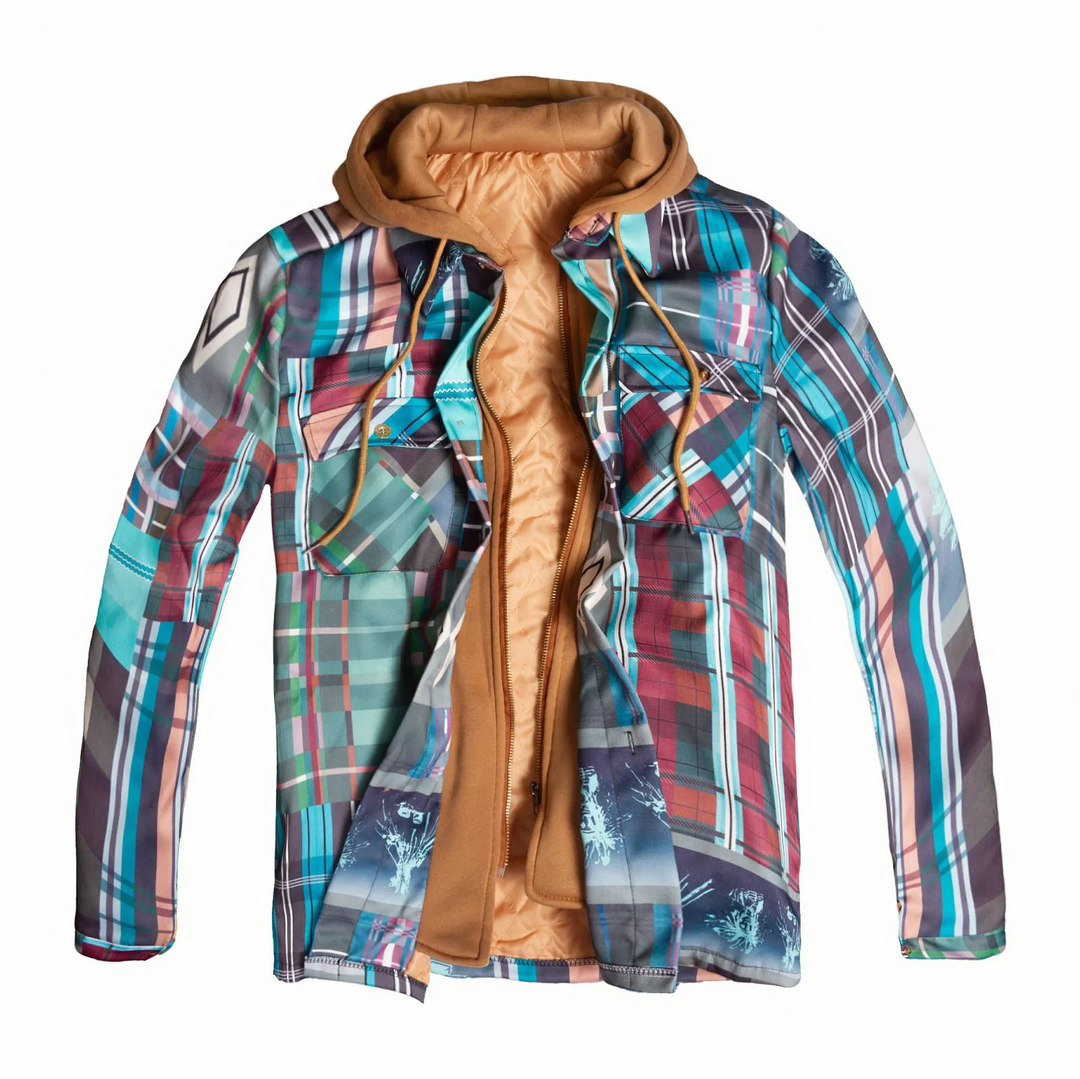 Koen | Patchwork Gilet met Stijlvolle Print