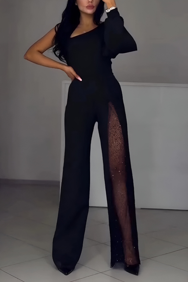 Ines | Moderne jumpsuit met wijde pijpen