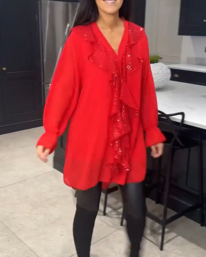 Norélise | Elegante Blouse Met Ruches