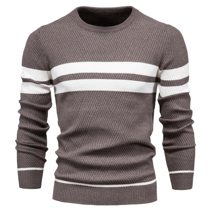 Tijmarek | Moderne Herentrui Met Streepdesign