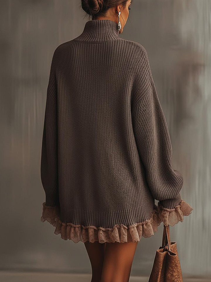 Ninette | Dames Ruffle Trui Jurk