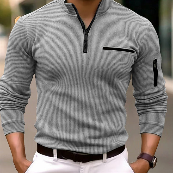 Gusteous | Shirt met Lange Mouwen & Ritssluiting