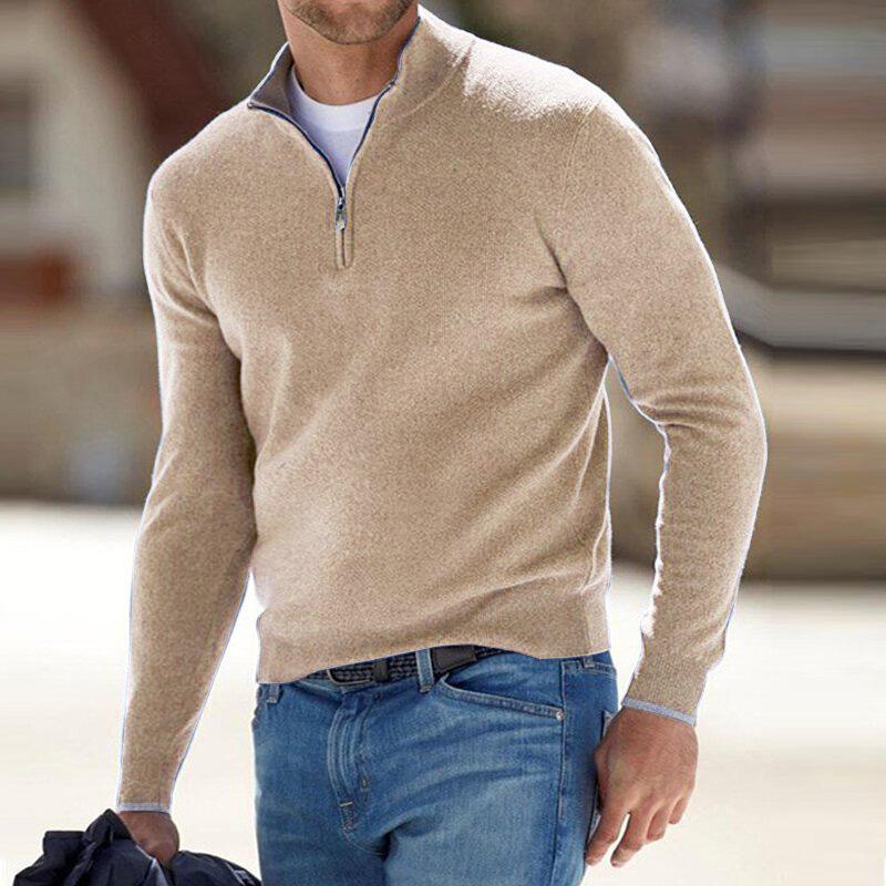 Ruben | Comfortabele Half-Zip Trui Voor Heren