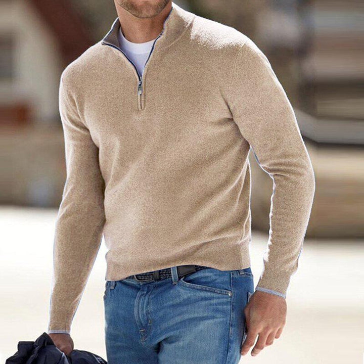 Ruben | Comfortabele Half-Zip Trui Voor Heren