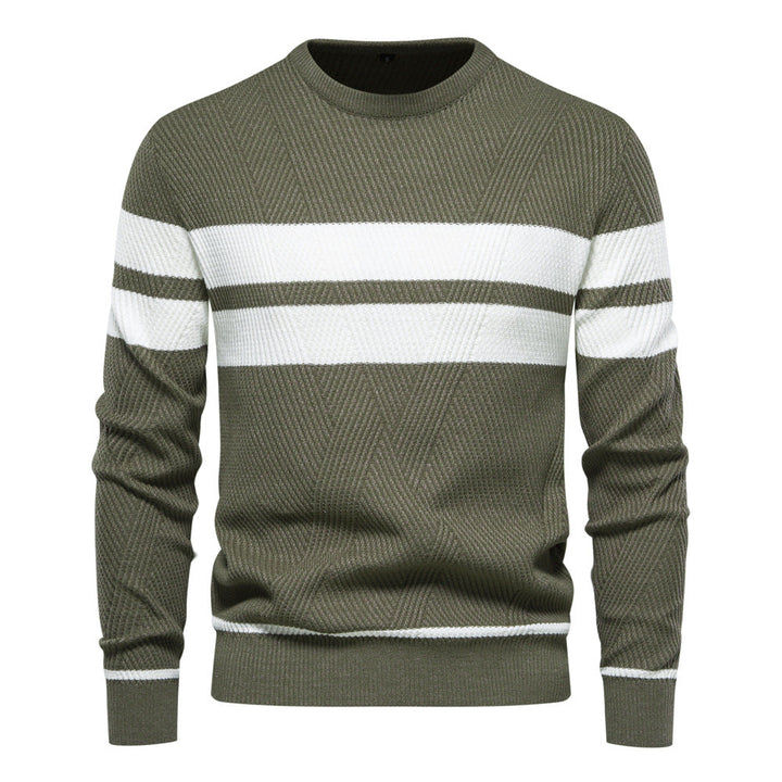 Tijmarek | Moderne Herentrui Met Streepdesign