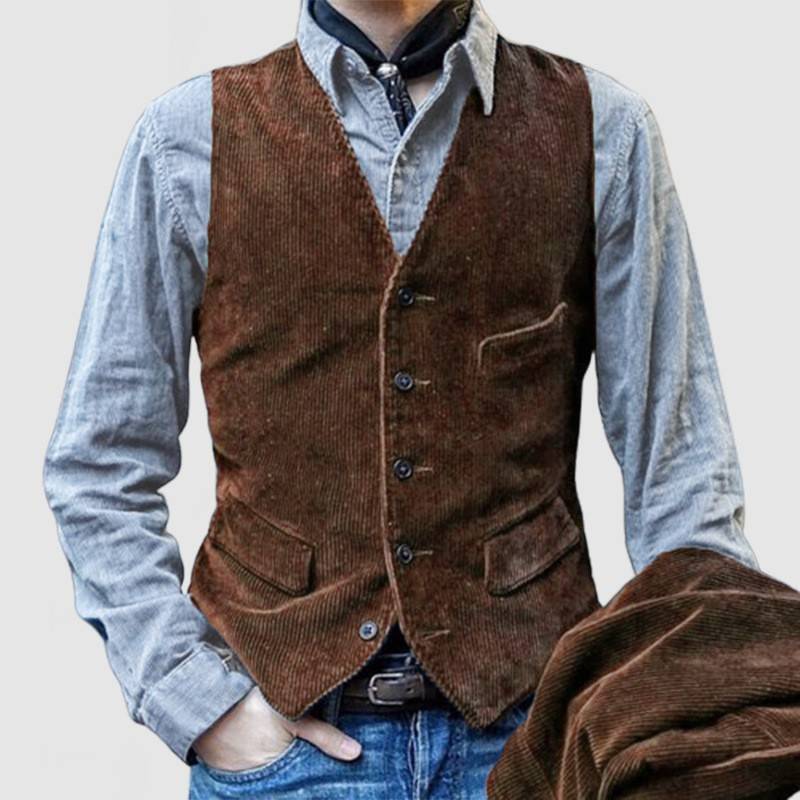 Tommy | 2-delige set: Blazer en Gilet van Fluweel
