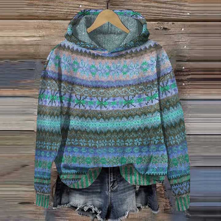 Lina | Gezellige Ethno-Bedrukte sweater