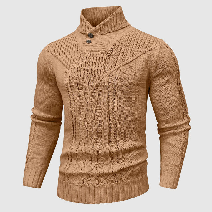 Lorvo | Elegante Trui Met Staande Kraag Voor Heren