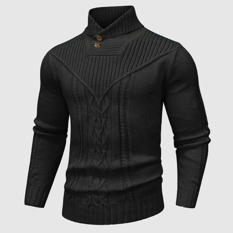 Lorvo | Elegante Trui Met Staande Kraag Voor Heren