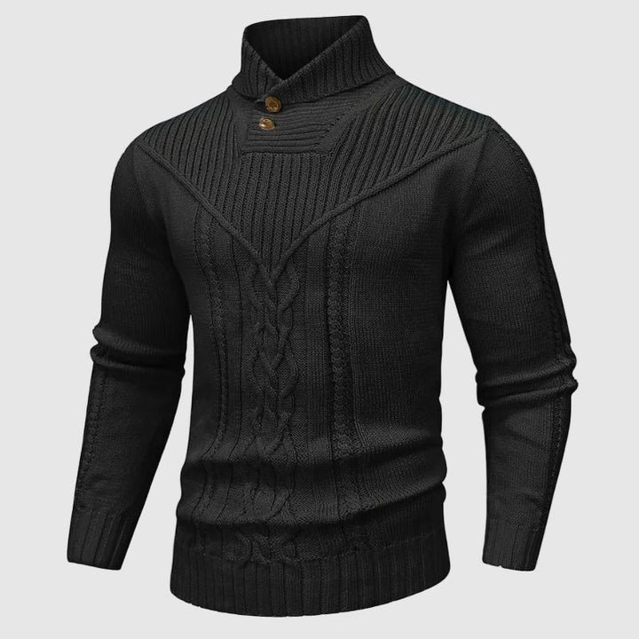 Lorvo | Elegante Trui Met Staande Kraag Voor Heren