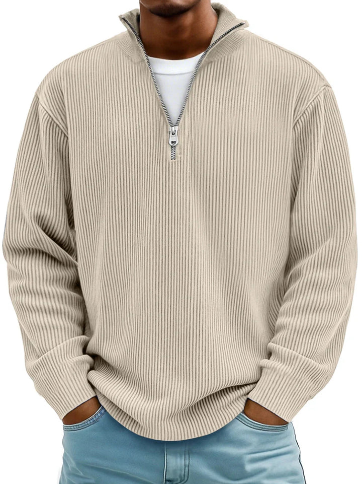 Vandrik | Comfortabele Zip-Up Top met Verfijnde Afwerking