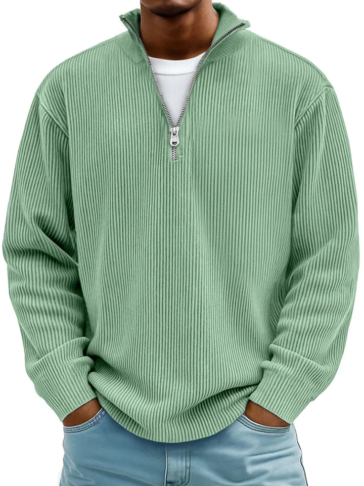 Vandrik | Comfortabele Zip-Up Top met Verfijnde Afwerking