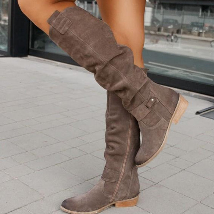 Zavira | Elegante, warme suede laarzen voor dames