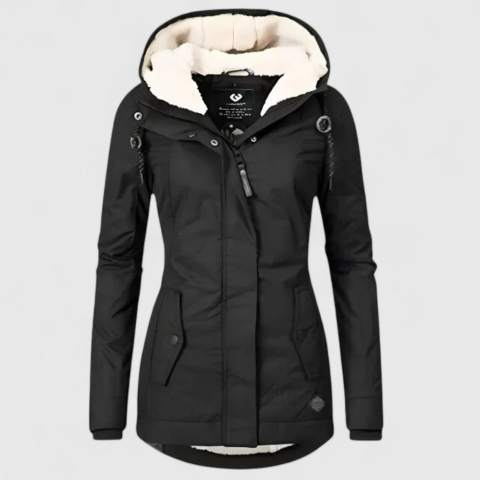 Fivianne | Comfortabele Hooded Jas met Zachte Afwerking