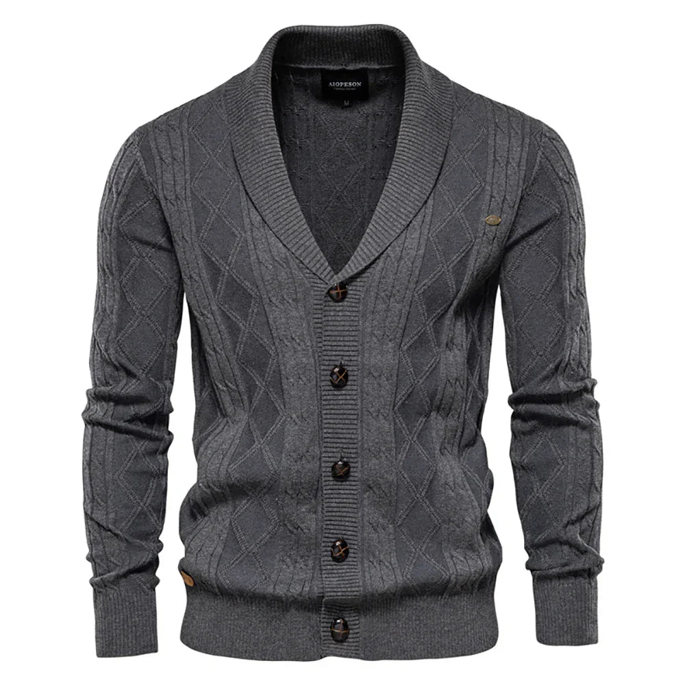 Jorvian | Heren Cardigan met Knopen