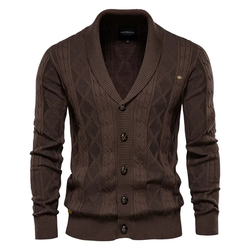 Jorvian | Heren Cardigan met Knopen