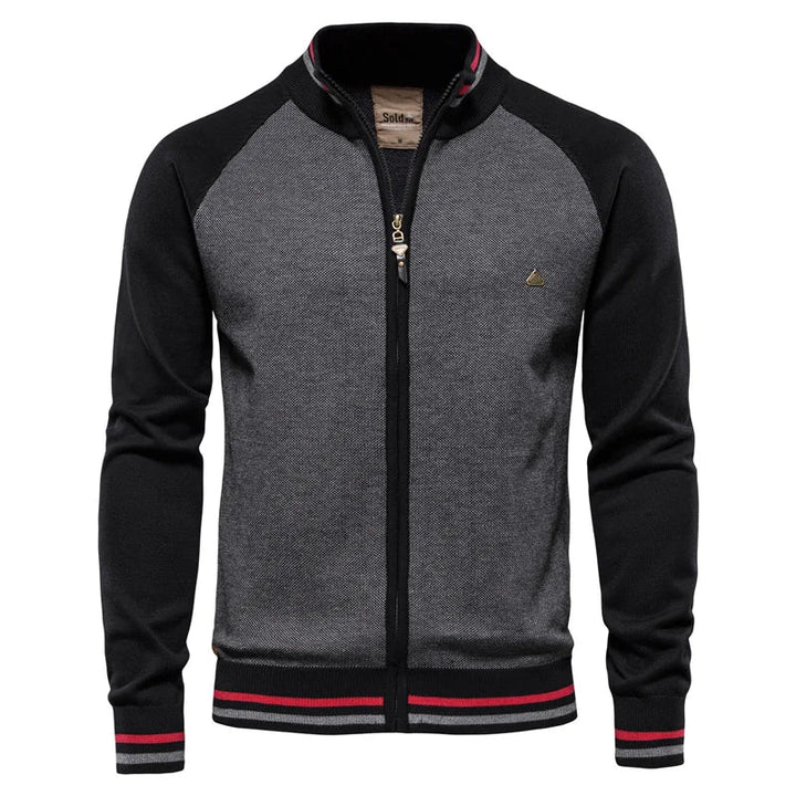 Nesvaldir | Herenvest met moderne rits en sportieve details