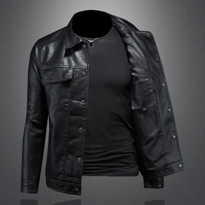 Darius | Stijlvolle Jas in Moto-Look