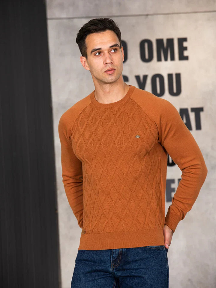 Fenlarden | Heren Trui Met Ruitdesign