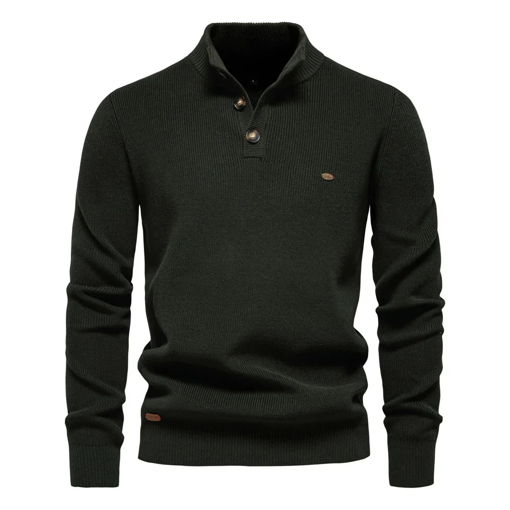 Marvion | Heren Trui Met Knoopdesign