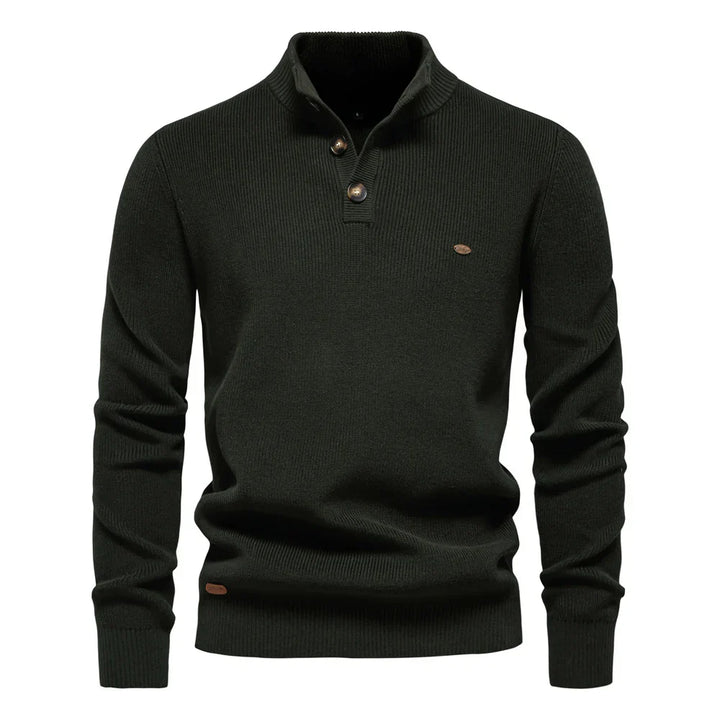 Marvion | Heren Trui Met Knoopdesign