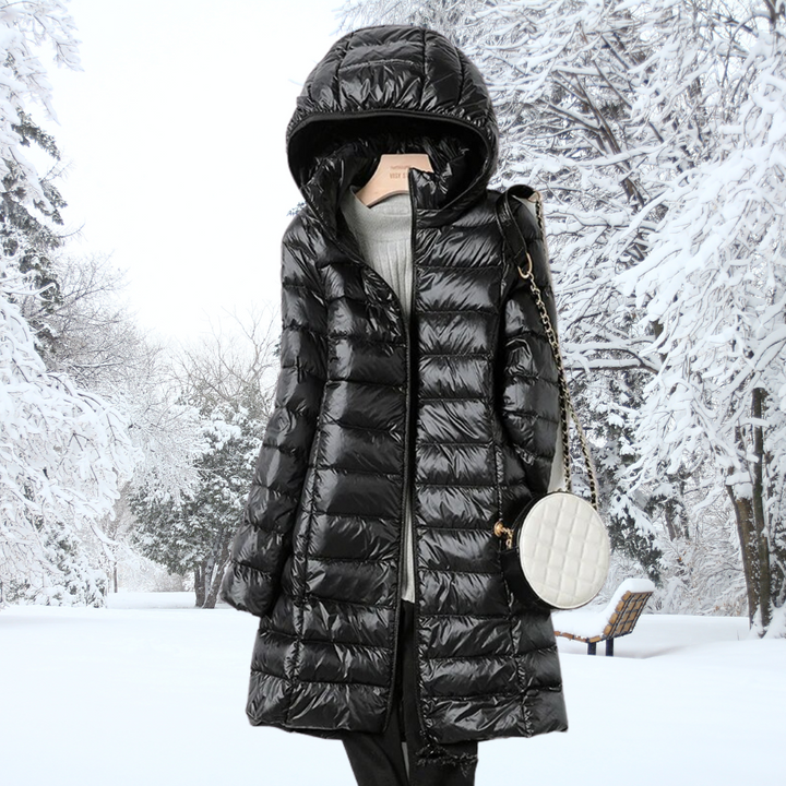 Elvaria | Gewatteerde Jas met Elegant Silhouet