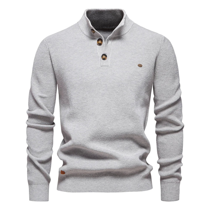 Marvion | Heren Trui Met Knoopdesign
