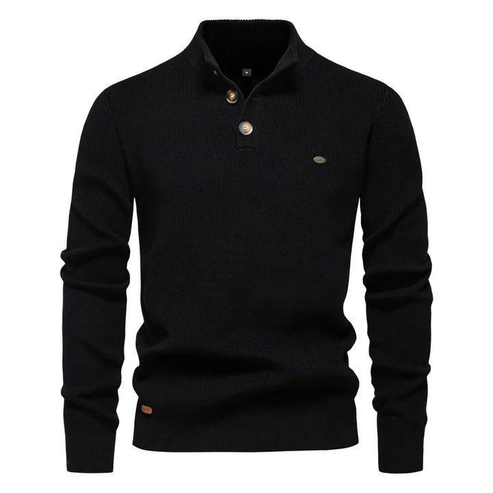 Marvion | Heren Trui Met Knoopdesign