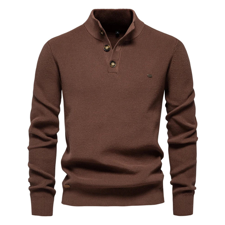 Marvion | Heren Trui Met Knoopdesign