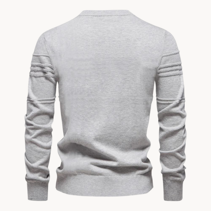 Max | Stijlvolle herenpullover met ruitdesign