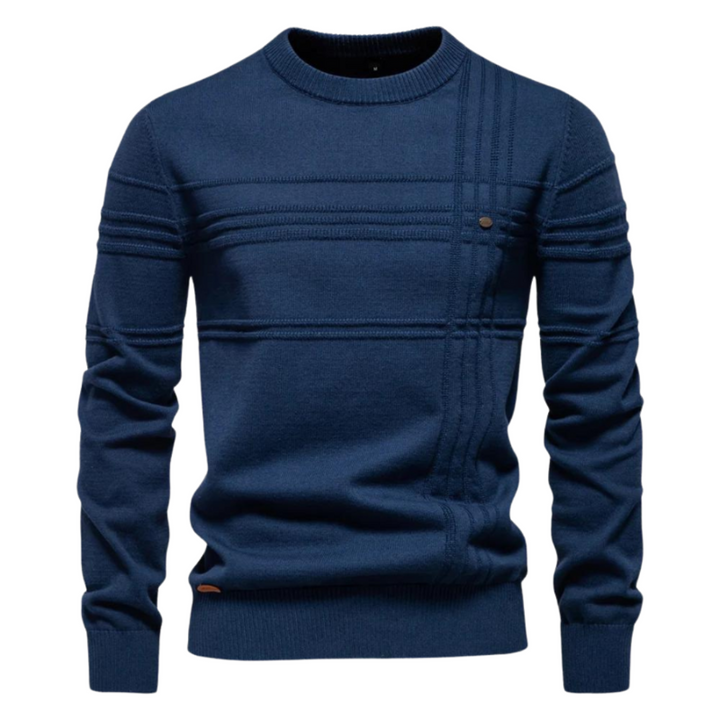 Max | Stijlvolle herenpullover met ruitdesign