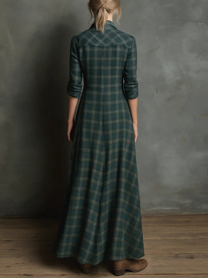 Talia | Moderne Boho Ruitjesjurk