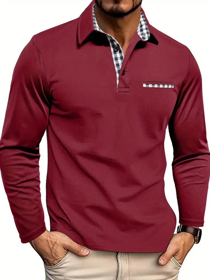 Willem | Poloshirt met lange mouwen
