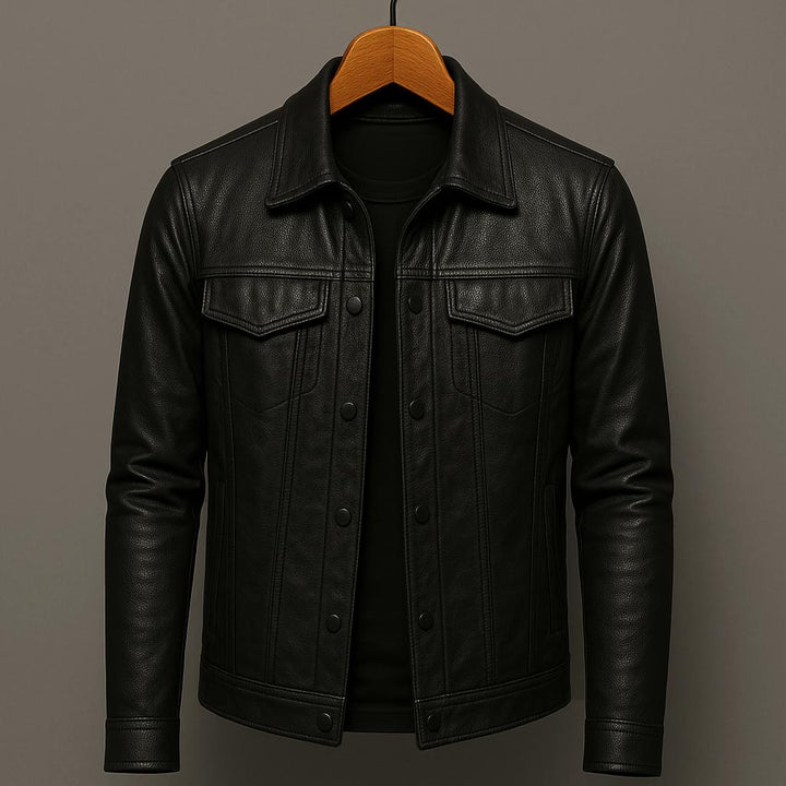 Darius | Stijlvolle Jas in Moto-Look