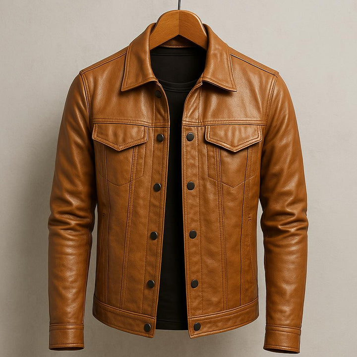 Darius | Stijlvolle Jas in Moto-Look