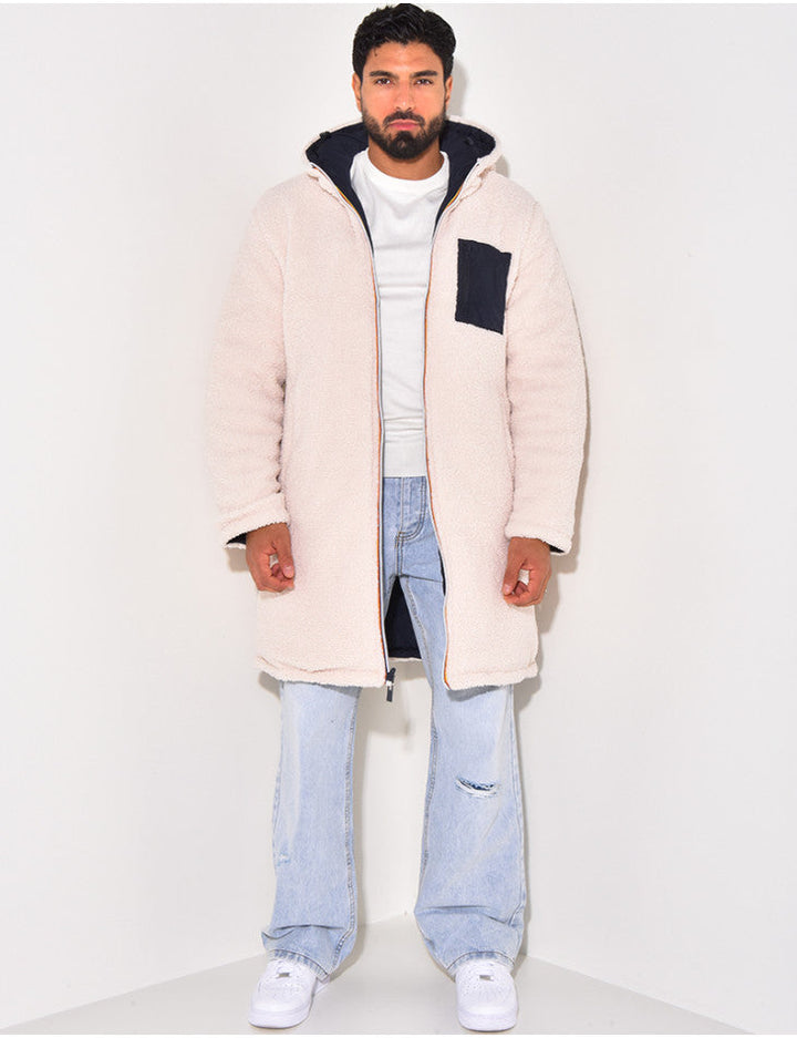 Milo | Warme casual lange jas
