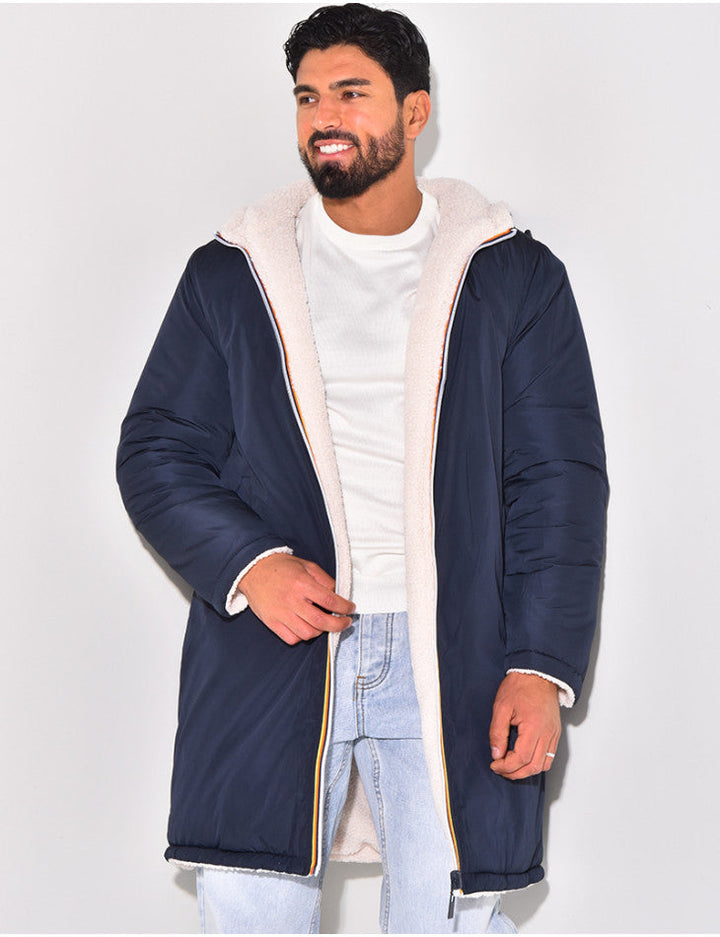 Milo | Warme casual lange jas