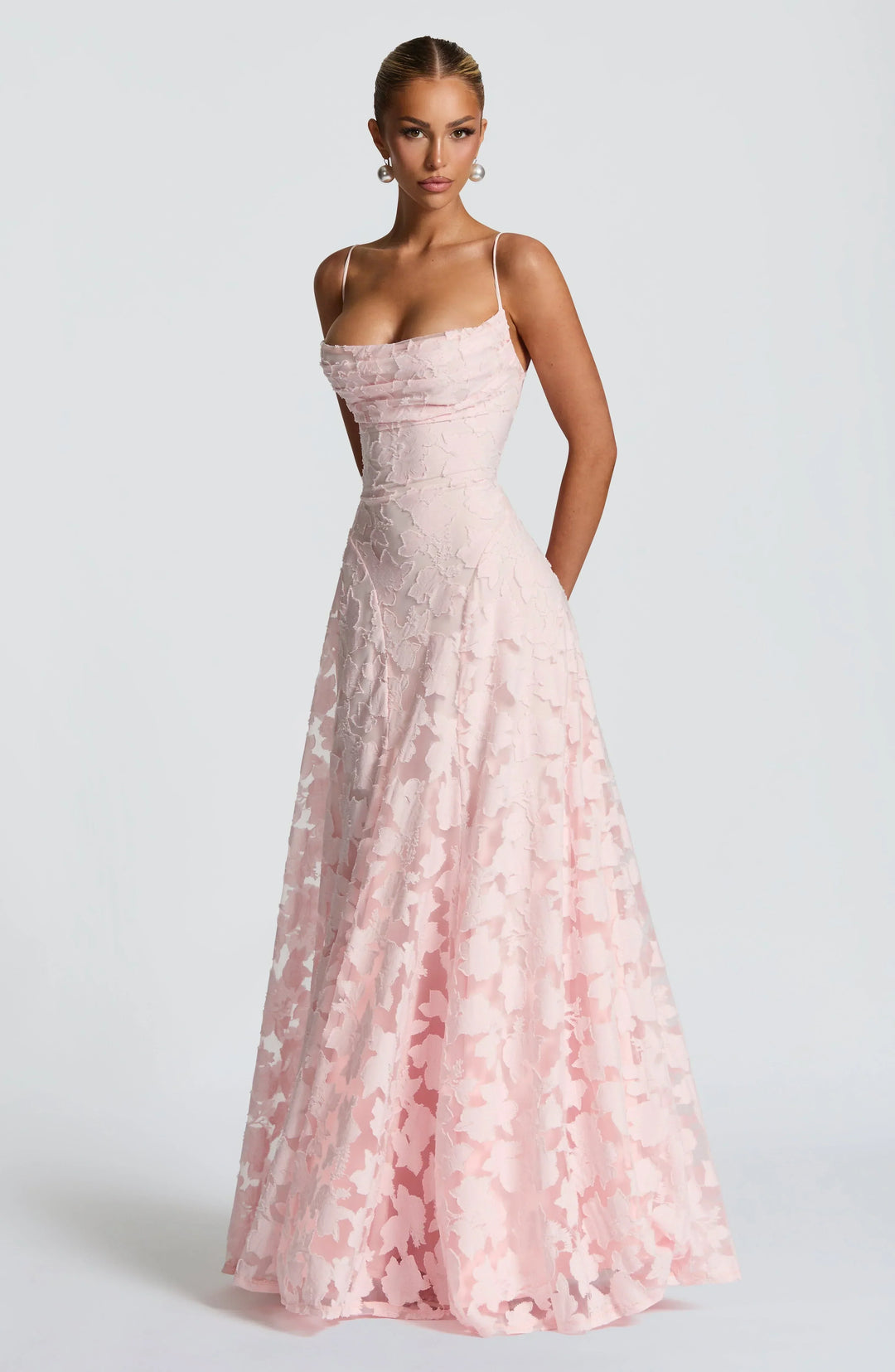 Liorne | Elegante Maxi Jurk Met Open Rug