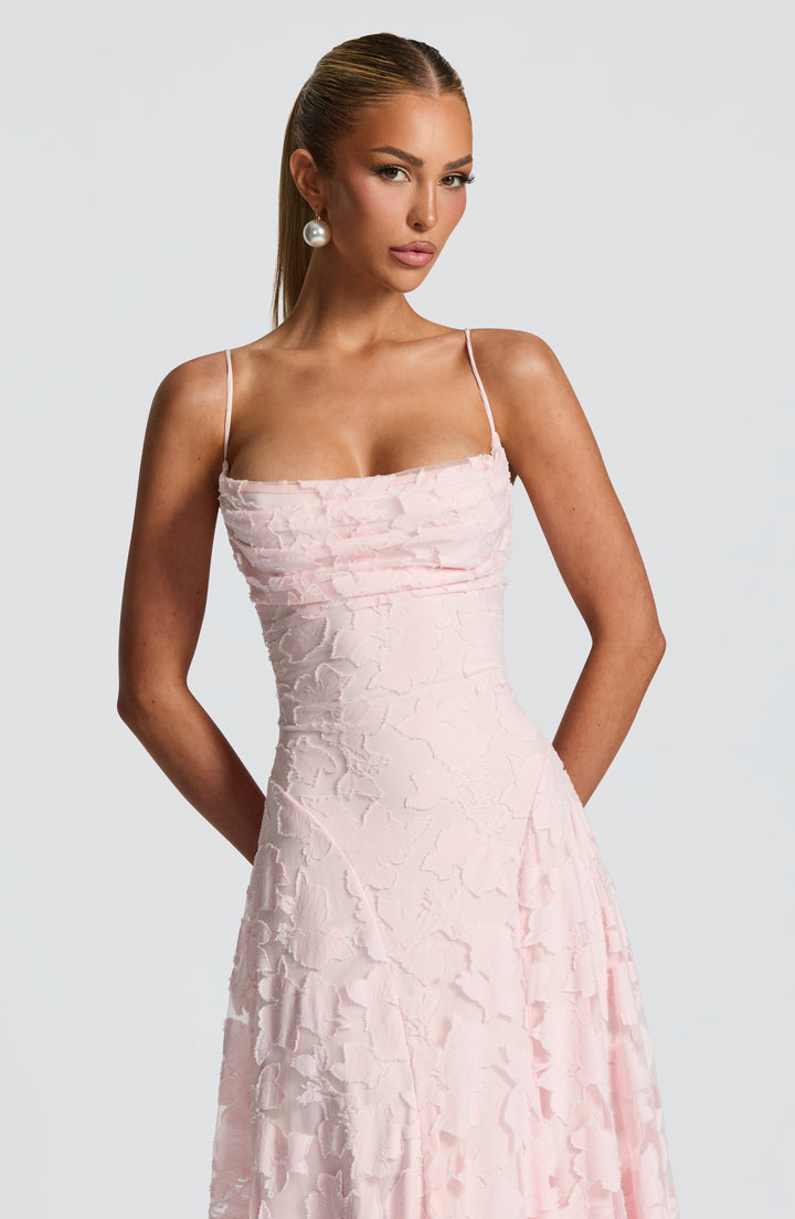 Liorne | Elegante Maxi Jurk Met Open Rug