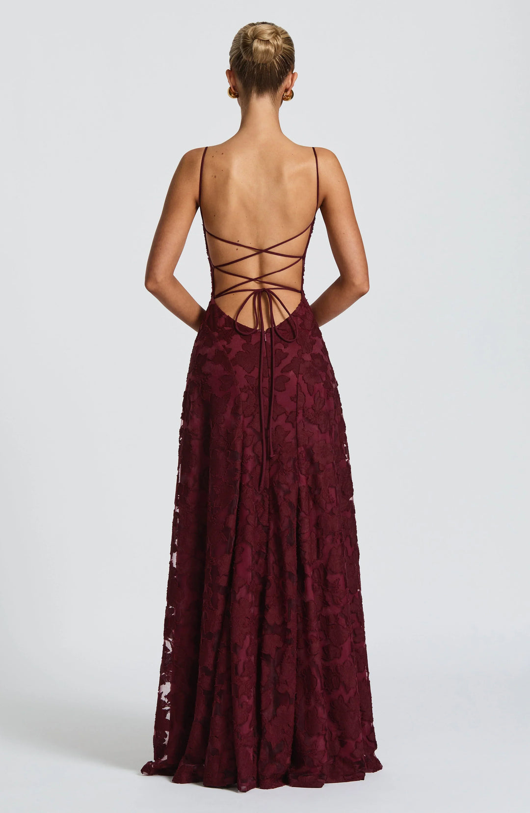 Liorne | Elegante Maxi Jurk Met Open Rug