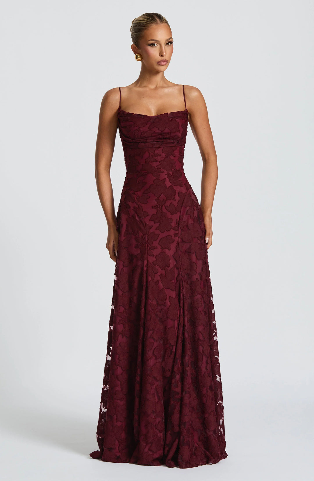 Liorne | Elegante Maxi Jurk Met Open Rug