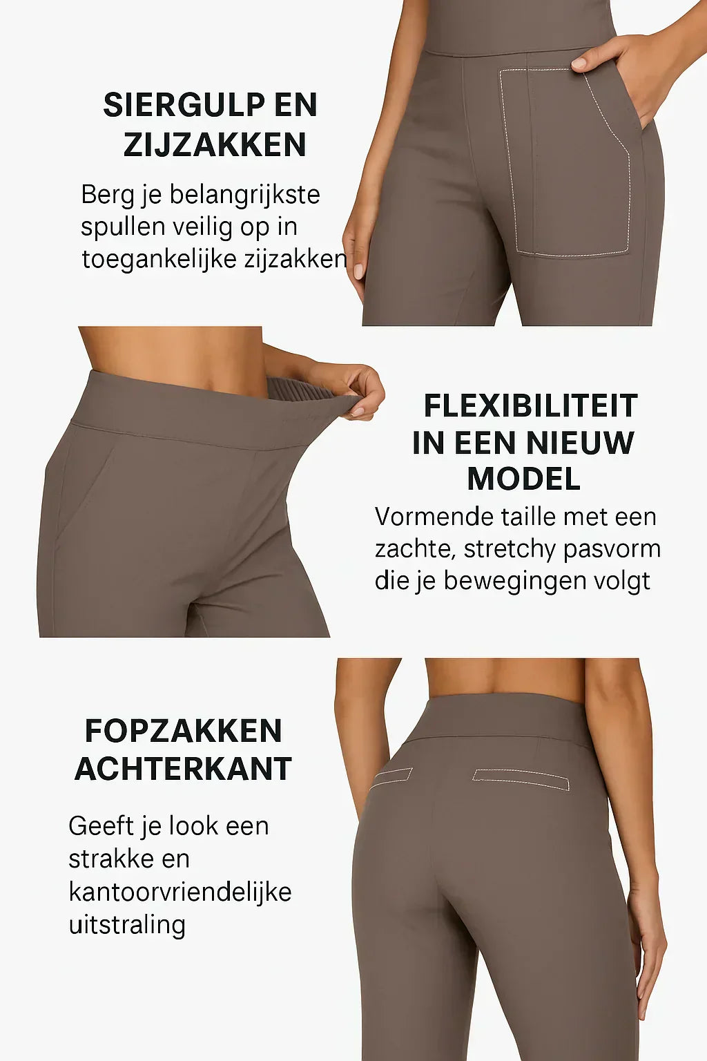 Calista | Elegante broek in zachte jersey