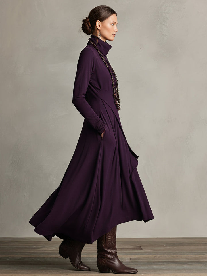 Natalie | Elegante gedrapeerde jurk